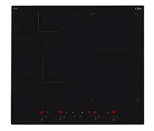 CDA HN6732FR - Black 4 Zone Electric Hob