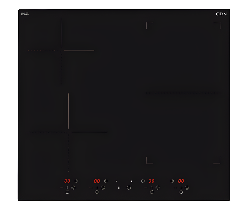 CDA HN6732FR - Black 4 Zone Electric Hob