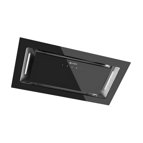 Caple BU526BK - Black Glass Built-Under Cooker Hood - 520mm - A++ Energy