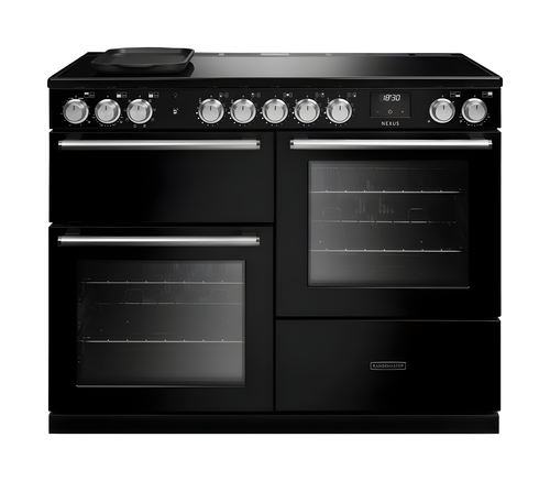 Rangemaster Nexus 110 NEXO110EIPGBL/CM1 - Gloss Black Range Cooker - Induction - A Energy