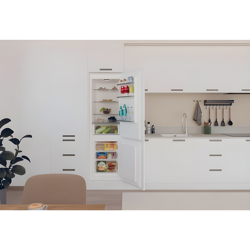 Hoover HOBBML18EK - White Integrated Fridge Freezer - 250L - E Energy Rating