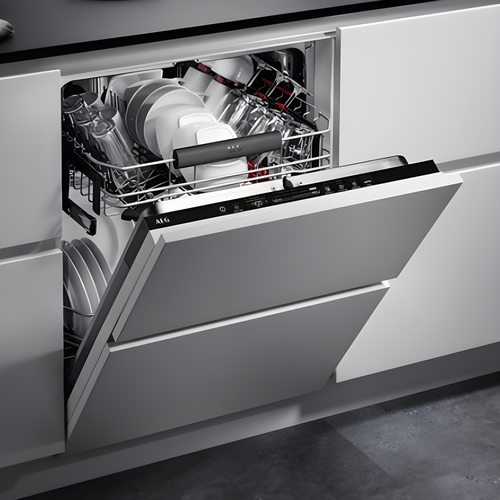 AEG FSS63607P - White Integrated Dishwasher - D energy