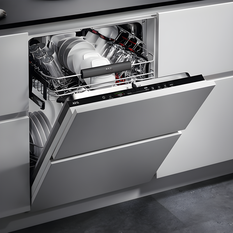 AEG FSS63607P - White Integrated Dishwasher - D energy