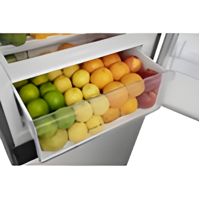 Hisense RB435N4WCE - Stainless Steel Fridge Freezer - 336L Total Capacity - E Energy Rating