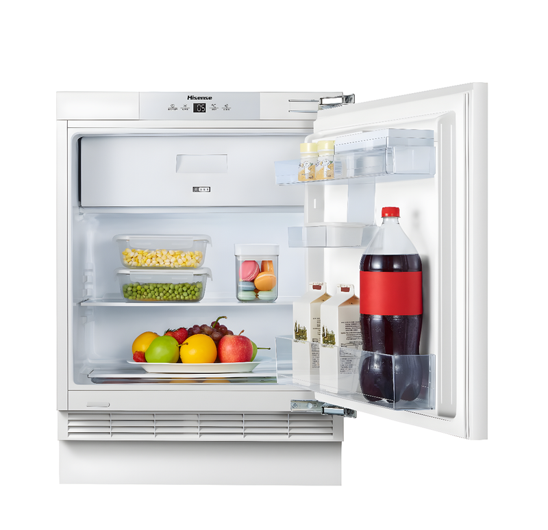 IceKing IKBUIB600 - White Integrated Fridge with Icebox - 111L - E Energy