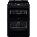 AEG CCX6540ACB - Black Ceramic Electric Cooker with Double Oven - 77/39L Capacity - A Energy Rating