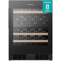 Hisense RW3N122GSLF - Black Wine Cooler - 46 Bottle Capacity - F Energy Rating