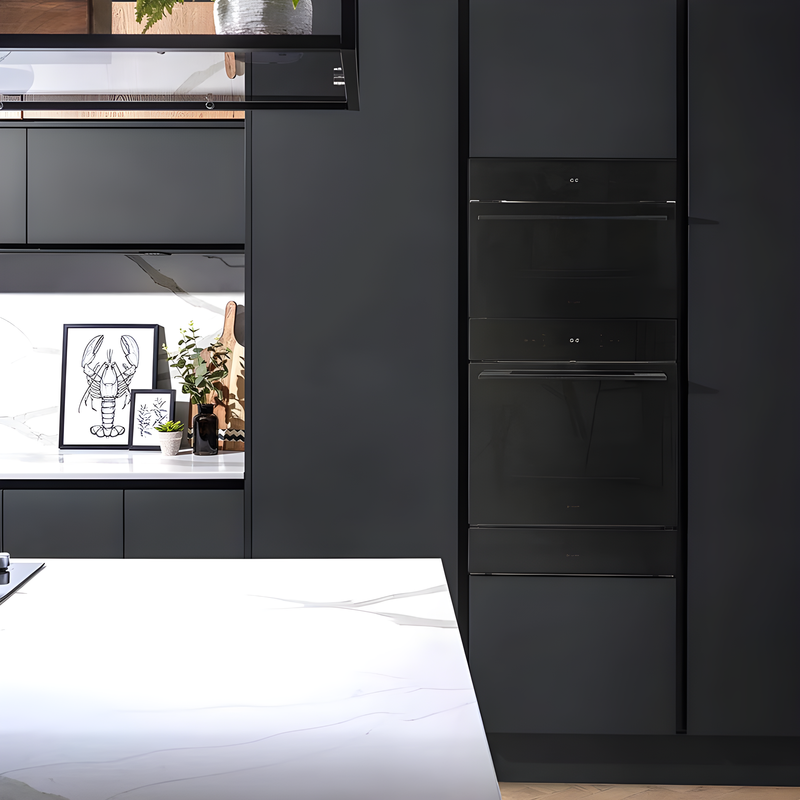 Caple C2106BG - Black Glass Single Oven - 67L Capacity - Energy Rating A+++ to D