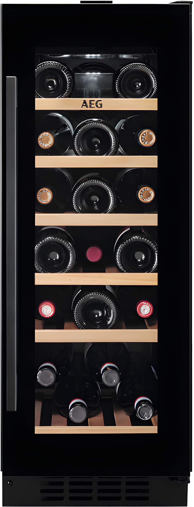 AEG AWS4020B5B - Black Built-In Wine Cooler - 20 Bottles - G Rated