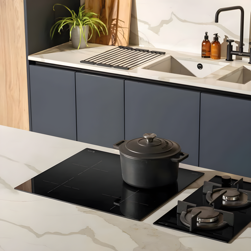 Caple C848i - Black 59cm Induction Hob - Slider Touch Control - 4 Zones