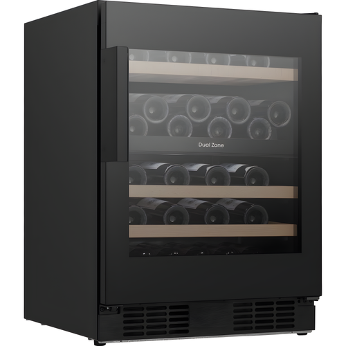 Hisense RW3N122GSLF - Black Wine Cooler - 46 Bottle Capacity - F Energy Rating