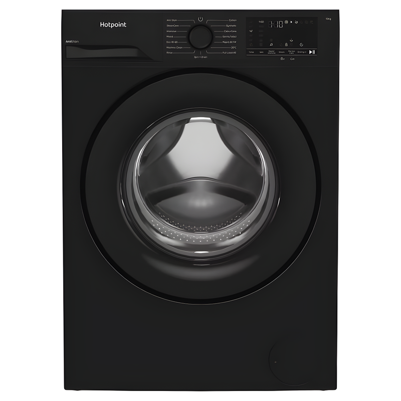 Hotpoint H101BANTISTAINUK - Black 10KG Washing Machine - 1400 RPM - A energy