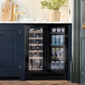Caple Wi6235BG - Black Wine Cooler - 38 Bottle Dual Zone