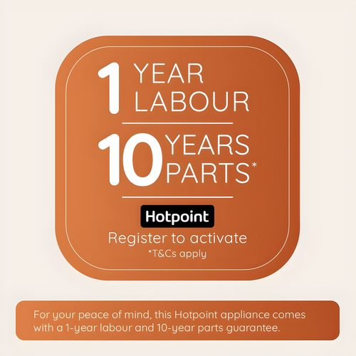 Hotpoint H55R1 112X UK - Grey Under Counter Larder Fridge - 128L - E energy rating