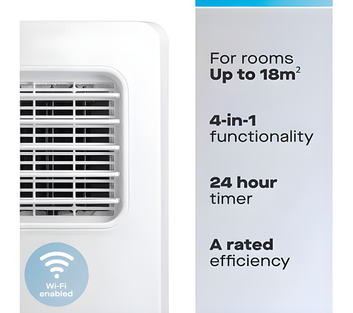 DAEWOO COL1600GE - White Dehumidifier - 18m² Coverage - A Energy