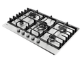Hoover HGH75WC3X - Stainless Steel 75cm Gas Hob - 5 Burners - 4kW Wok Burner