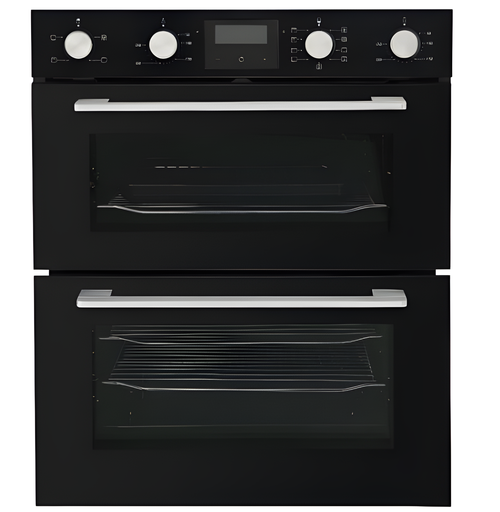Belling BI703MFC BLK 444441630 - Black Built under Electric Double Oven - Catalytic cleaning - A/A energy