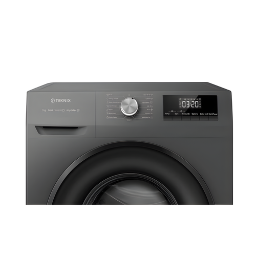 Teknix TK2W814HS - Titanium 8KG Washing Machine - 1400 RPM - A energy