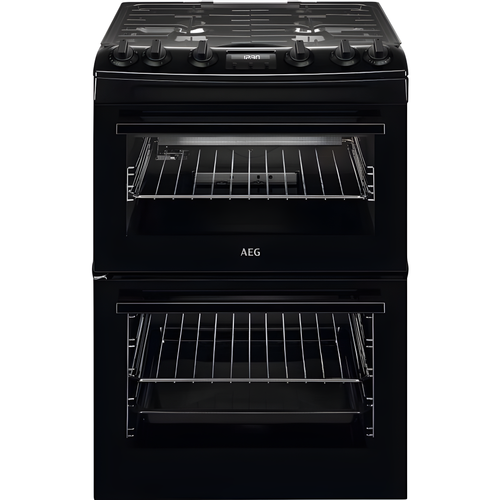 AEG CGX6130ACB - Black Gas Double Cooker - 83L - A Energy Rating
