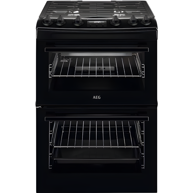 AEG CGX6130ACB - Black Gas Double Cooker - 83L - A Energy Rating