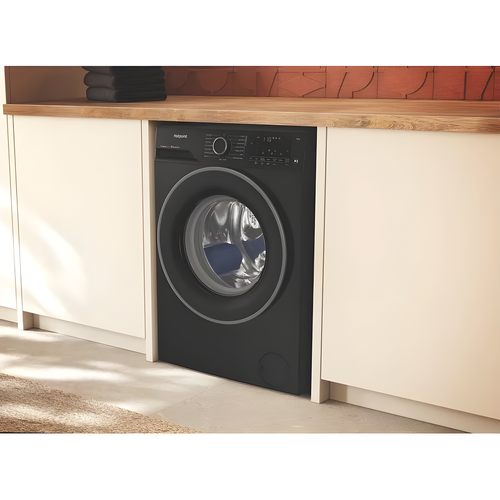 Hotpoint HB103WBCAREUK - Black 10KG Washing Machine - 1400 RPM - A energy