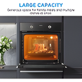 Midea MBO65M90D2-BK - Black Built-in Single Oven - 70 Litres - A+ Energy