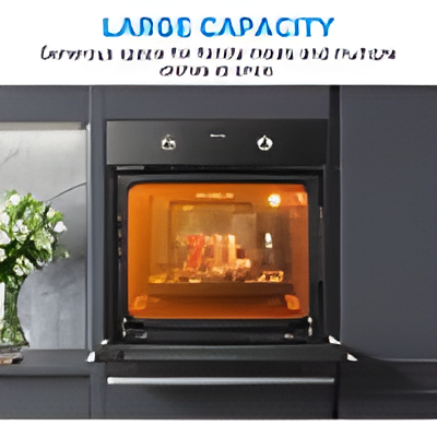 Midea MBO65M90D2-BK - Black Built-in Single Oven - 70 Litres - A+ Energy