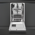 Smeg DI4522D - Black Fully Integrated Slimline Dishwasher - 9 Place Settings - D Energy
