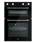 Belling BEL BI903MFC BLK 444411403 - Black Built in Electric Double Oven - Catalytic cleaning - A energy