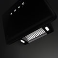 Smeg KFAB84MB - Black 70cm Chimney Cooker Hood - 605 m³/h - A Energy