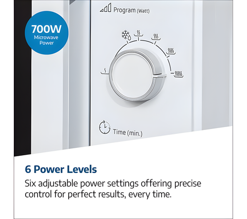 BEKO MOC20100SFB - Silver Solo Microwave - 700W - 20 Litres