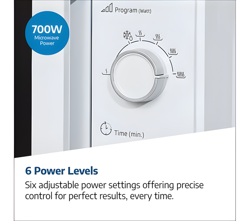 BEKO MOC20100SFB - Silver Solo Microwave - 700W - 20 Litres