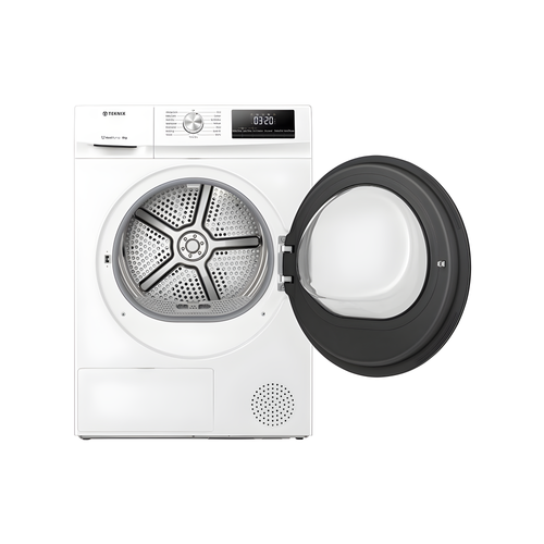 Teknix TKHP8HW - White 8KG Heat Pump Tumble Dryer - A++ Energy