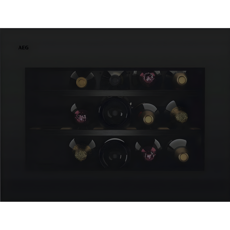 AEG NKW8P21KAT - Black Integrated Wine Cooler - 15 Bottles - F Rated