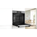 Bosch HQA574BS3B Series 4 - Stainless Steel Single Oven - 71L Capacity - Pyrolytic Self-Cleaning - A+ Energy Rating