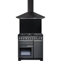 Rangemaster LEIHDC90SL/C - Slate 90cm Chimney Cooker Hood - 530m³/h - D Energy