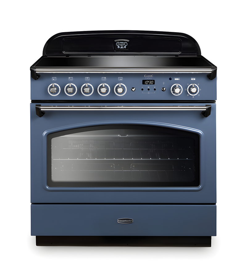 Rangemaster Classic FX 90 CLAS90FXEISB/C - Stone Blue Range Cooker - Induction - 90cm - A Energy