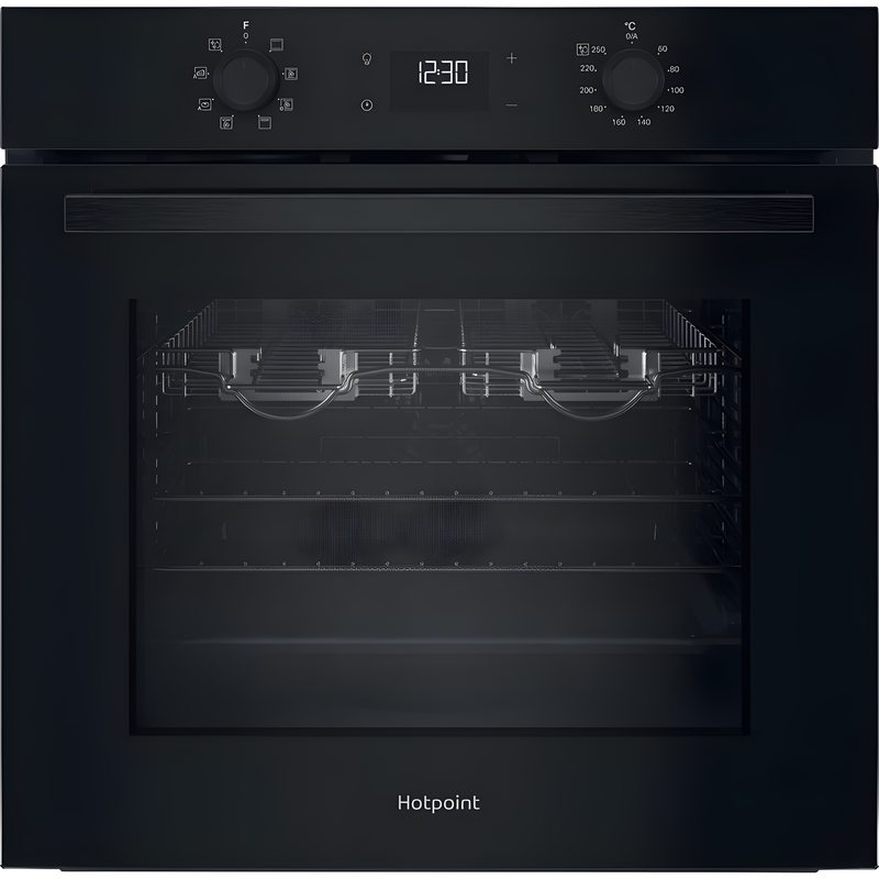 Hotpoint HO 455HZ B UK - Black Built-In Single Oven - 71L Multifunction - A Energy