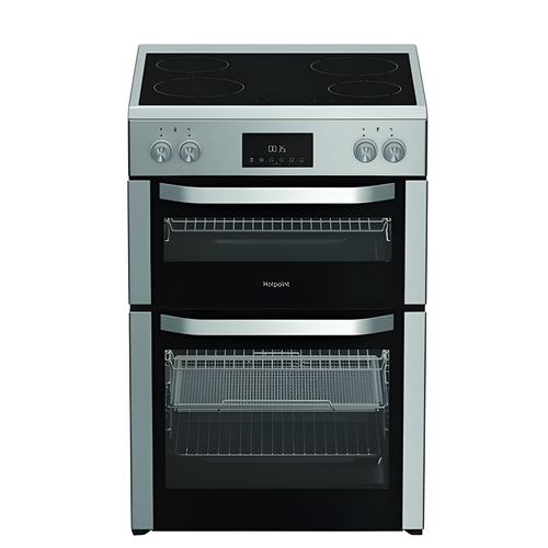 Hotpoint HDME6VDC2AX - Stainless Steel Double Cooker - 4 Zones - A energy