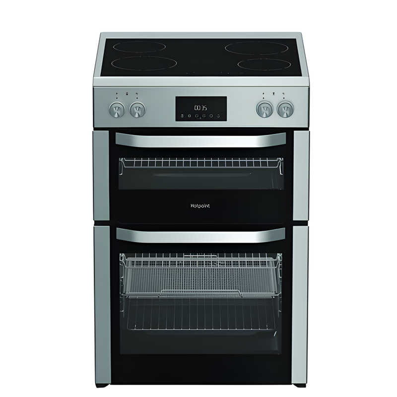 Hotpoint HDME6VDC2AX - Stainless Steel Double Cooker - 4 Zones - A energy