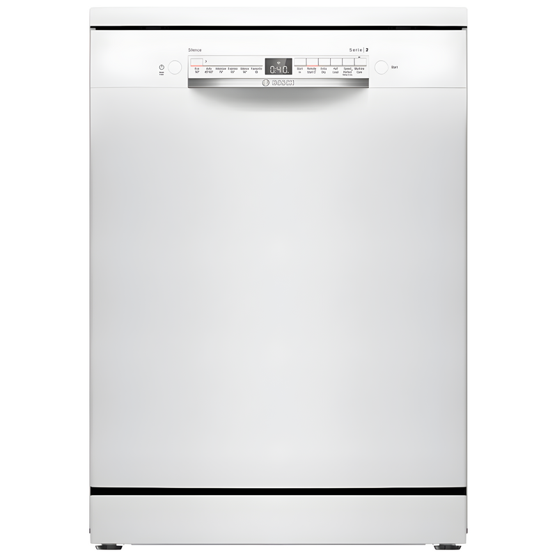 Bosch SMS2HVW67G - White Freestanding Dishwasher - D energy