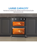 Midea MBOD50M3AD0-SS - Stainless Steel Built-Under Double Oven - 92L - A Rated