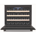 Cata UBICBKWC55 - Black 24 Bottle Wine Cooler - Built-in