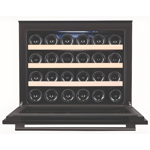 Cata UBICBKWC55 - Black 24 Bottle Wine Cooler - Built-in