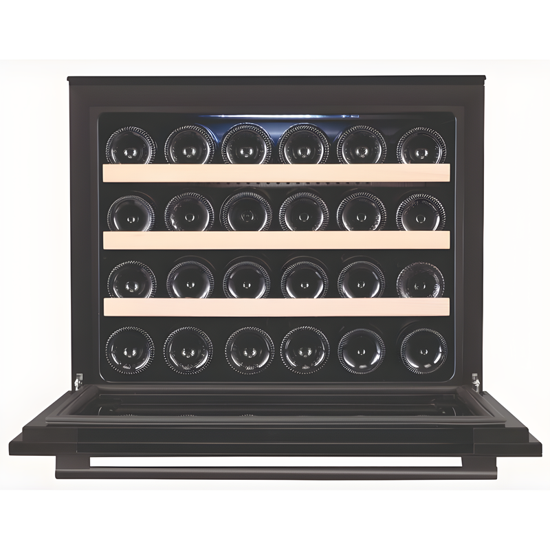 Cata UBICBKWC55 - Black 24 Bottle Wine Cooler - Built-in