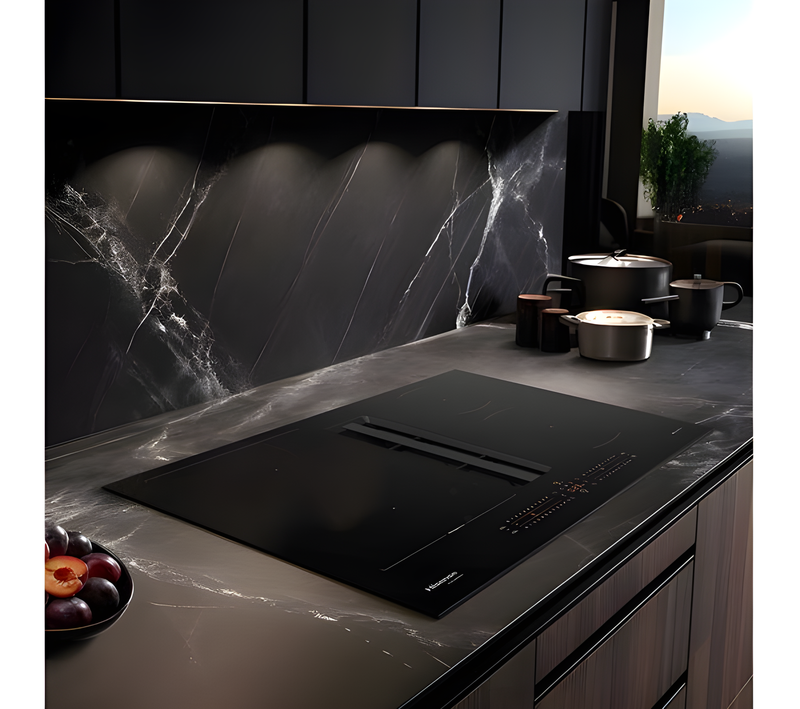 HisenseHEH6432BSCWF - Black Vented Induction Hob - 4 Zones