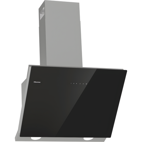 Hisense CH6IN14BXBUK - Black 60cm Chimney Cooker Hood - 607 m³/h - A energy