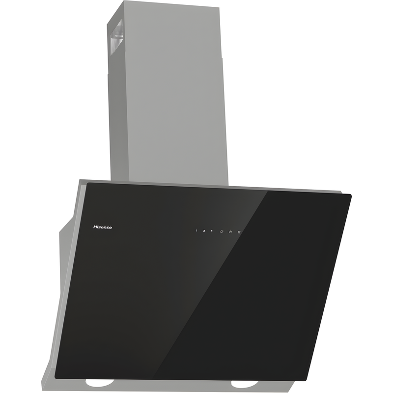 Hisense CH6IN14BXBUK - Black 60cm Chimney Cooker Hood - 607 m³/h - A energy