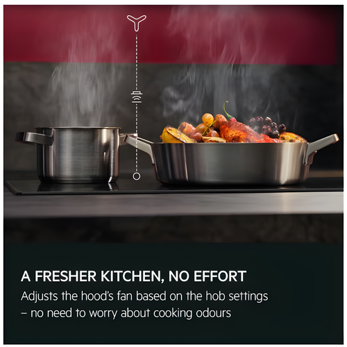 AEG NDV8791CB - Black 90cm Chimney Cooker Hood - A+ Energy