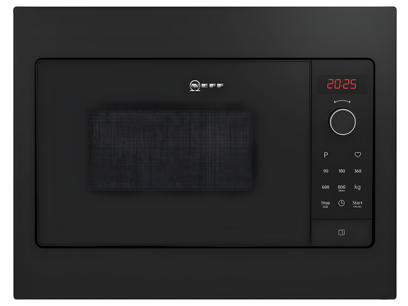 Neff HLAWG25S3B - Black Built in Electric Microwave - Hydrolytic cleaning